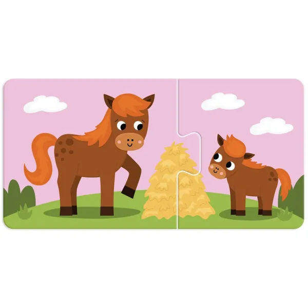 Luna: Primul meu puzzle – Mamele animale și puii lor 10x2 bucăți joc de asociere imaginea 5