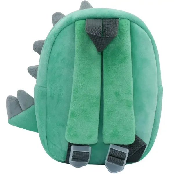 Luna: Rucsac din pluș pentru grădiniță cu model de dinozaur 27x10x24cm imaginea 2