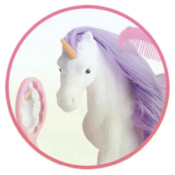 Luna: Set de joacă Unicorni Vis de Fantezie cu grajd, tarc și accesorii imaginea 3