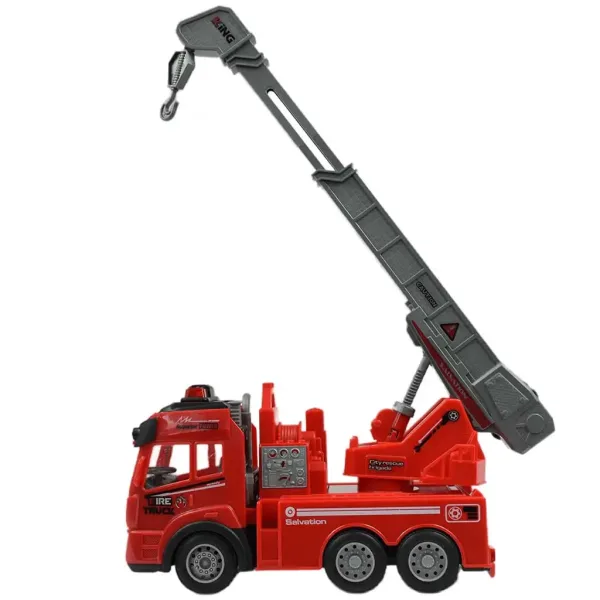 Macara de pompieri cu efecte de lumină și telecomandă RC Scara 1/43 27 MHz 20cm imaginea 4