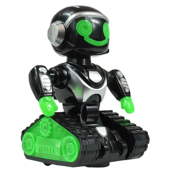 MacroBot interactiv cu telecomandă culoarea negru-verde, efecte de sunete și lumini 20cm imaginea 3