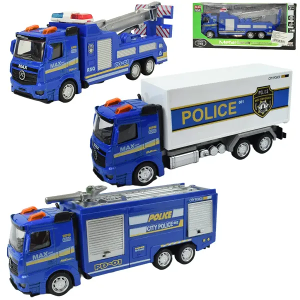 Magic Truck: Camion politie in mai multe versiuni 20cm imaginea 6