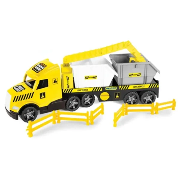 Magic Truck Technic: Camion cu containere și lumină 80 cm - Wader imaginea 2