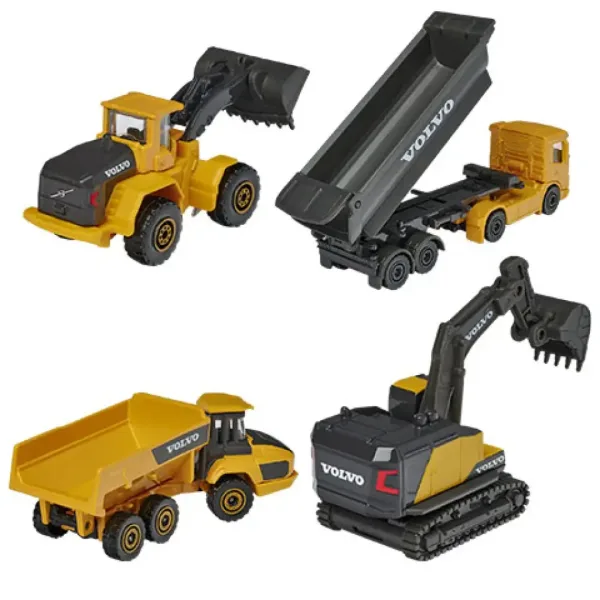 Majorette - Volvo Edition utilaje de construcții set de 4 bucăți - Simba Toys imaginea 3