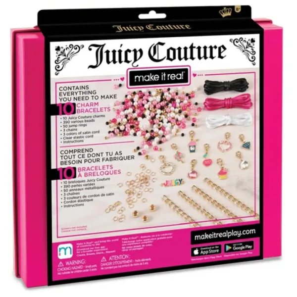 Make It Real: Juicy Couture pink sclipire și set de făcut bijuterii imaginea 2