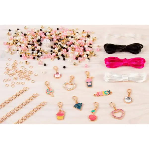 Make It Real: Juicy Couture pink sclipire și set de făcut bijuterii imaginea 3