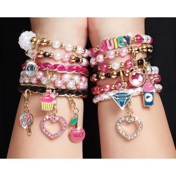 Make It Real: Juicy Couture pink sclipire și set de făcut bijuterii imaginea 5