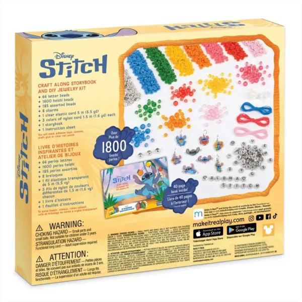 Make it Real: Set de brățări Stitch cu carte de povești imaginea 2