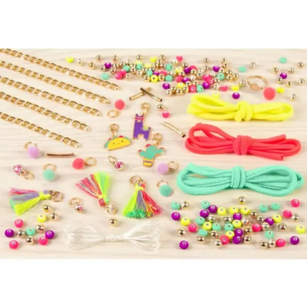 Make it Real: set de făcut bijuterie - Neon pom-pom imaginea 3