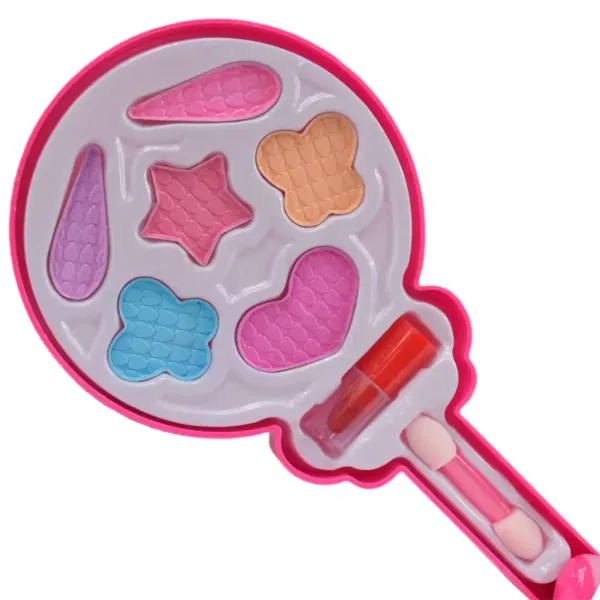 Make Up Set: Paletă de machiaj in formă de acadea cu ruj imaginea 4