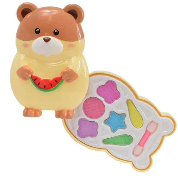 Make Up Set: Paleta de machiaj in forma de hamster cu pensula imaginea 4