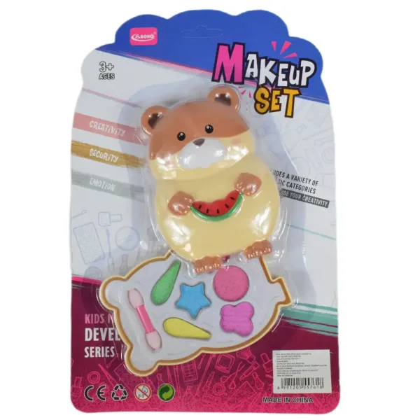 Make Up Set: Paleta de machiaj in forma de hamster cu pensula imaginea 5
