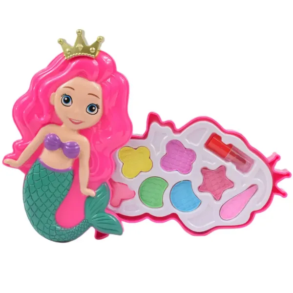 Make Up Set: Paletă de machiaj in forma de sirena cu ruj imaginea 4