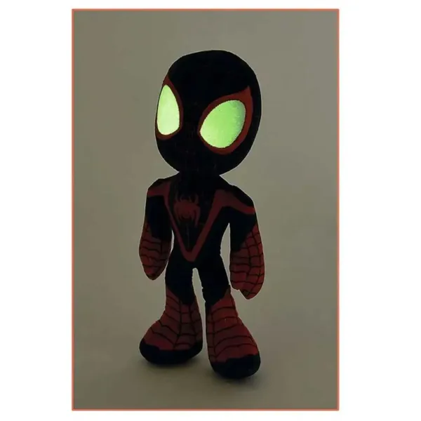 Marvel: Amazing Friends - Spider-Man Miles Morales pluș cu ochi care strălucesc în întuneric 25 cm imaginea 3