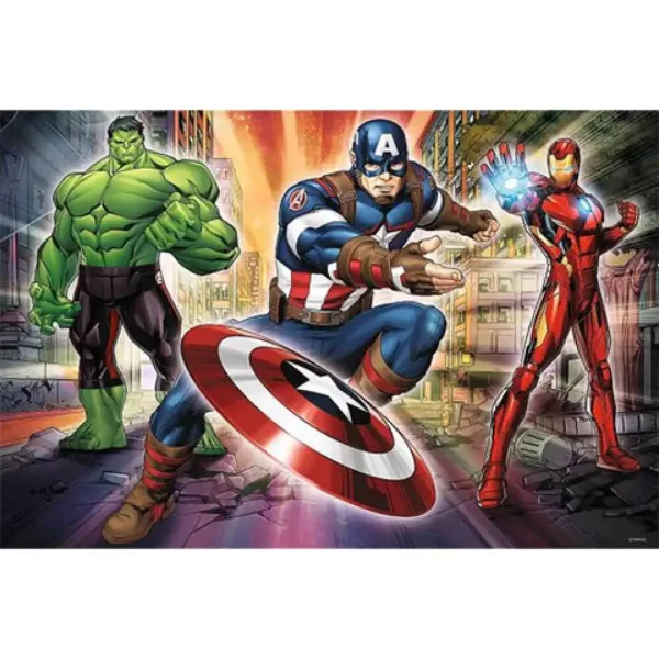 Marvel Avengers Trio 24 bucăți Maxi puzzle - Trefl imaginea 2