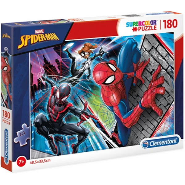Marvel Spider-Man Supercolor puzzle 180buc - Clementoni imaginea 1
