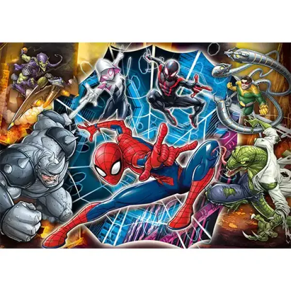 Marvel Spiderman și adversarii 104 bucăți Maxi Puzzle - Clementoni imaginea 2