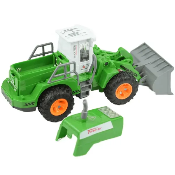 Mașină agricolă cu încărcător frontal cu telecomandă RC cu efecte de lumină la scară 1/30 20 cm imaginea 3