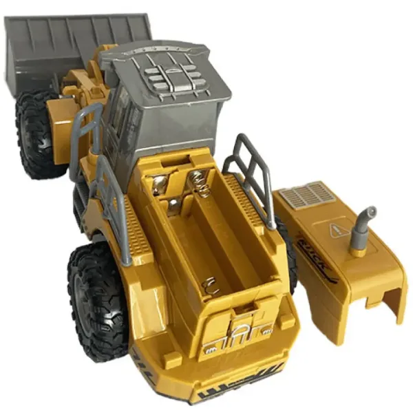 Mașină de lucru buldozer cu telecomandă RC cu efecte de lumină la scară 1/30 24cm imaginea 3