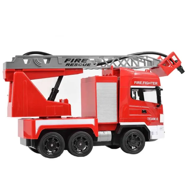 Masina de pompieri cos ridicator telecomandă RC cu tun de apă scară 1/24 27 MHz 30cm imaginea 3