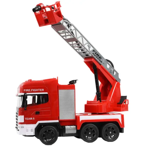 Masina de pompieri cos ridicator telecomandă RC cu tun de apă scară 1/24 27 MHz 30cm imaginea 4