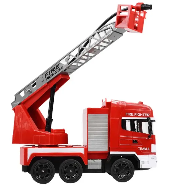 Masina de pompieri cos ridicator telecomandă RC cu tun de apă scară 1/24 27 MHz 30cm imaginea 5