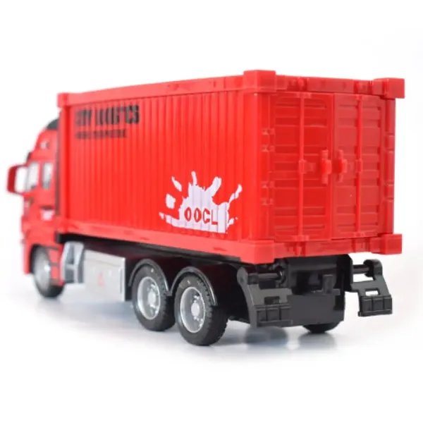 Mașină mare container vehicul cu lumini 1/38 imaginea 3
