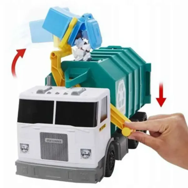 Matchbox: Camion de colectare selectivă a deșeurilor - Mattel imaginea 4