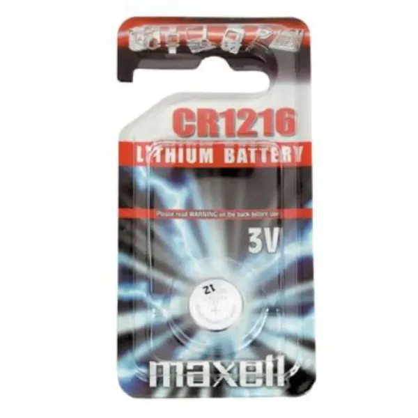 Maxell: Baterie litiu alcalină CR1216 1 bucată în pachet blister imaginea 1