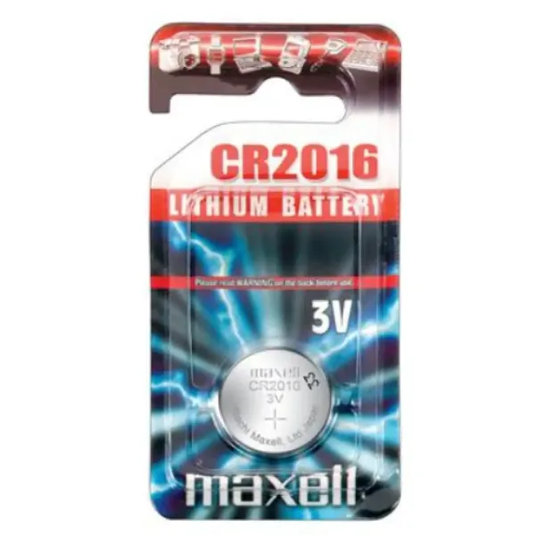 Maxell: Baterie litiu alcalină CR2016 1 bucată pachet blister imaginea 1