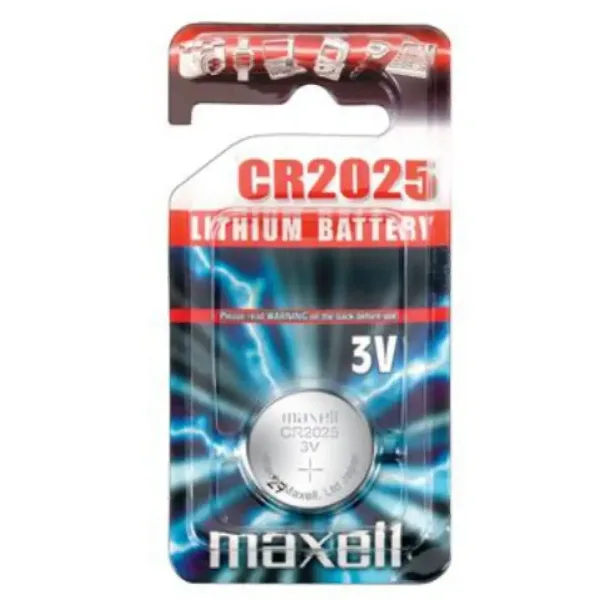 Maxell: Baterie litiu alcalină CR2025 1 bucată pachet blister imaginea 1