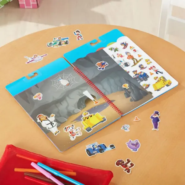 Melissa & Doug: Paw Patrol O misiune clasică caiet de abțibild reutilizabil imaginea 3