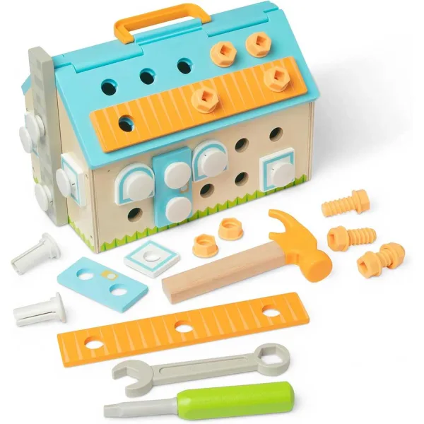 Melissa&Doug: Construiți o casă set de joc de 56 de piese - Spin Master imaginea 3