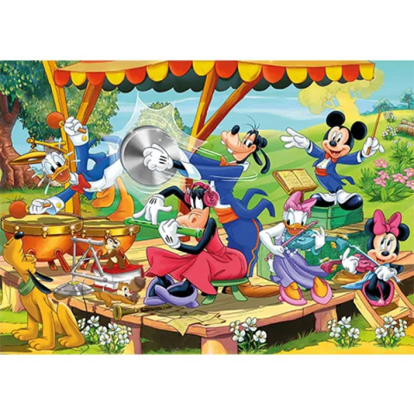 Mickey Mouse Supercolor 2 in 1 puzzle 2x60 bucăți - Clementoni imaginea 2
