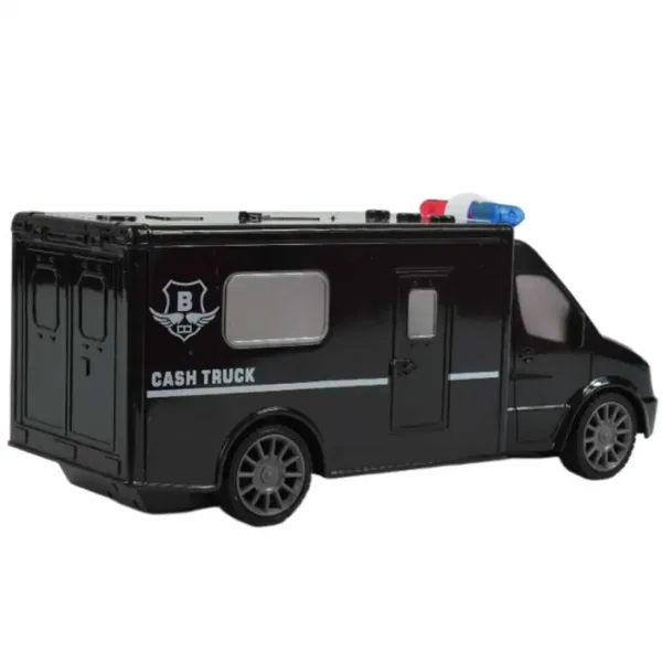 Microbuz care transportă bani cu efecte de lumini telecomandă RC Scara 1/30 20cm imaginea 2