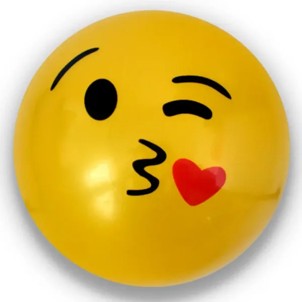 Minge de cauciuc emoji în mai multe versiuni 23cm imaginea 2