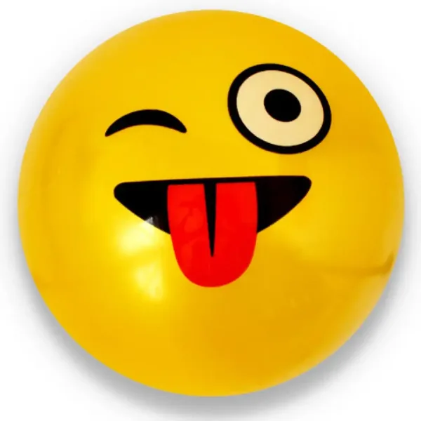 Minge de cauciuc emoji în mai multe versiuni 23cm imaginea 3