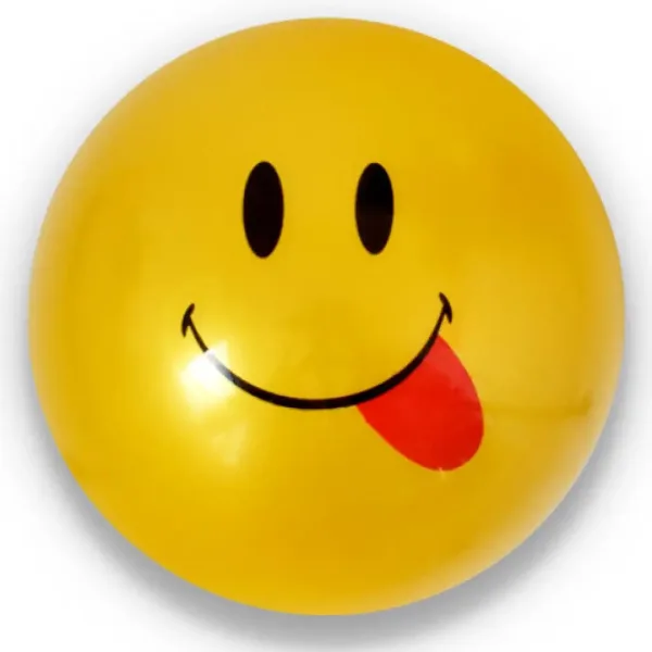 Minge de cauciuc emoji în mai multe versiuni 23cm imaginea 6