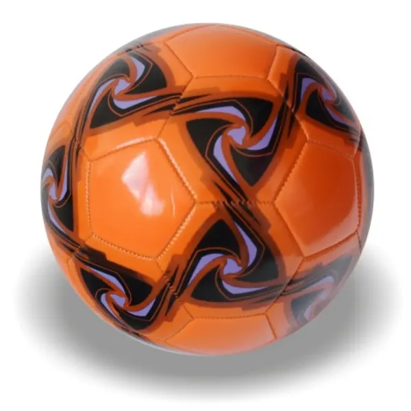 Minge de fotbal colorata din piele artificiala in mai multe variante 22cm imaginea 5