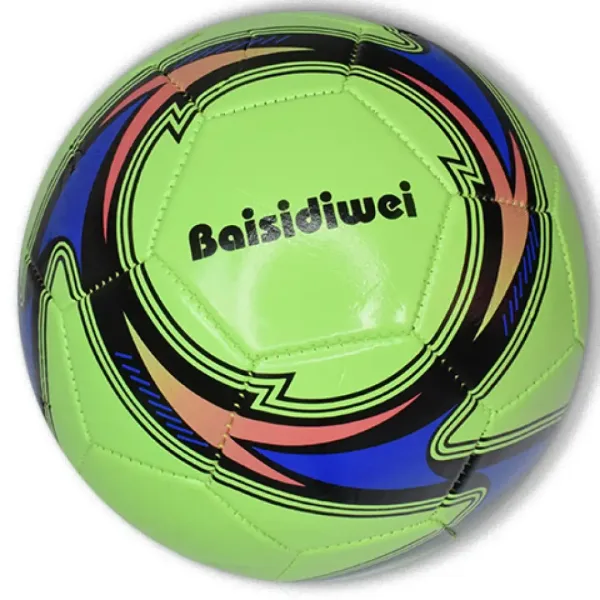 Minge de fotbal din piele artificială, de culoare neon, în mai multe variante, 23 cm imaginea 4