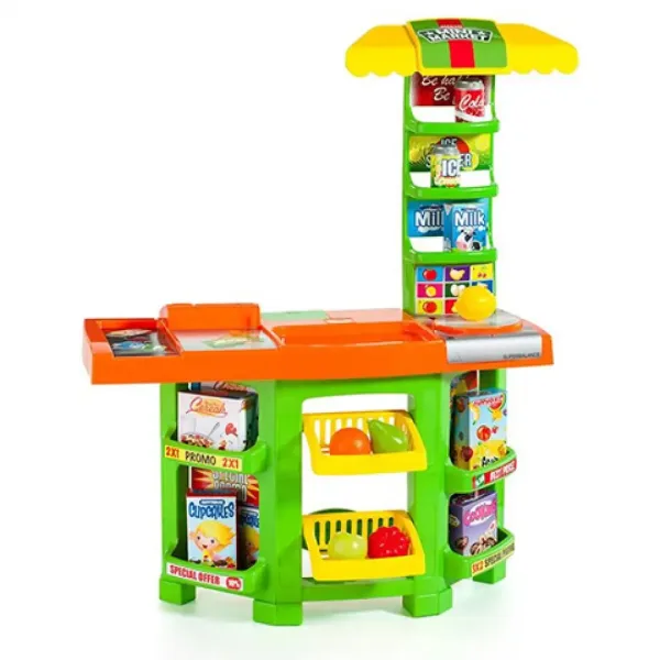 Molto: Mini Market 14 bucăți set de joacă 58x28x77cm imaginea 2
