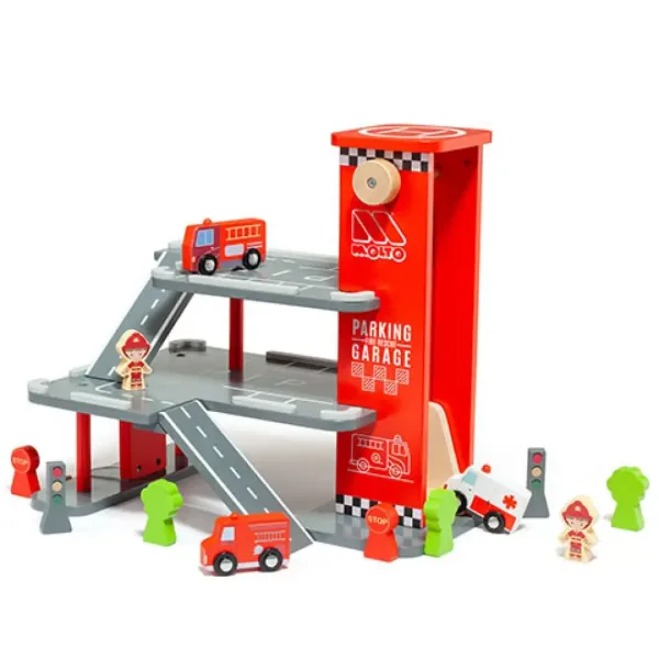 Molto: Nature Grand Parking lemn parcare set de joacă imaginea 2