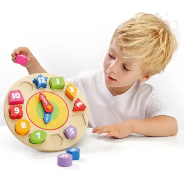 Molto: Nature Oh! Clock ceas jucărie lemn imaginea 3