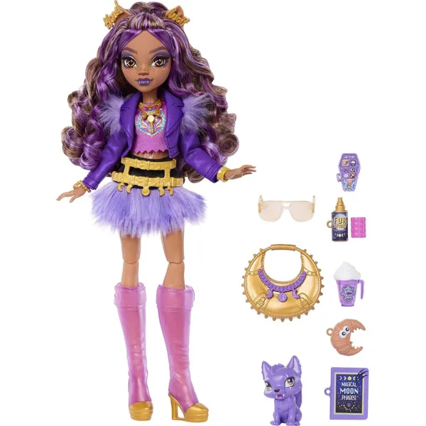 Păpușă Monster High Clawdeen Wolf cu accesorii - Mattel imaginea 2