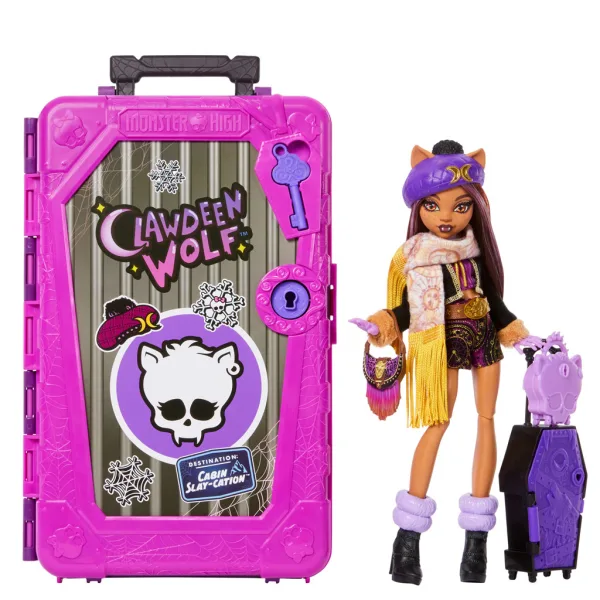 Monster High Prieteni Monstruoși Secrete - Adăpost Groaznic - Clawdeen Wolf - Mattel imaginea 2