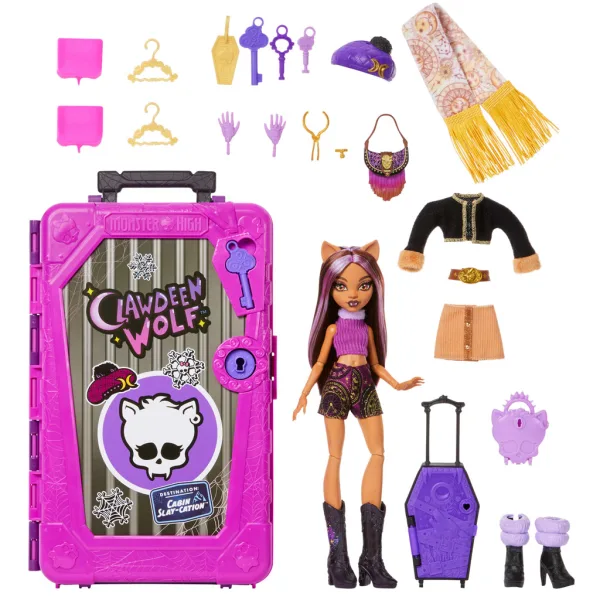 Monster High Prieteni Monstruoși Secrete - Adăpost Groaznic - Clawdeen Wolf - Mattel imaginea 6