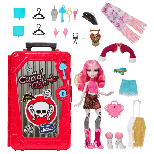 Monster High Prieteni Monstruoși Secrete - Adăpost Groaznic - Cupid Asteria - Mattel imaginea 6