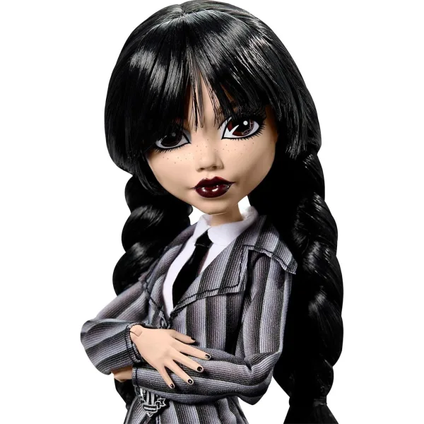 Monster High X Wednesday: Papusa Wednesday Addams - Mattel imaginea 3