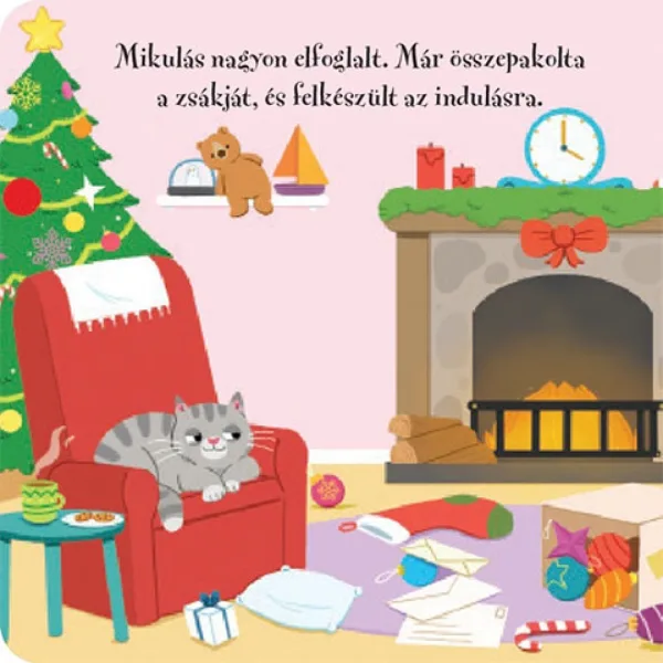 Cartea de povești cu degetul Moș Crăciun imaginea 2