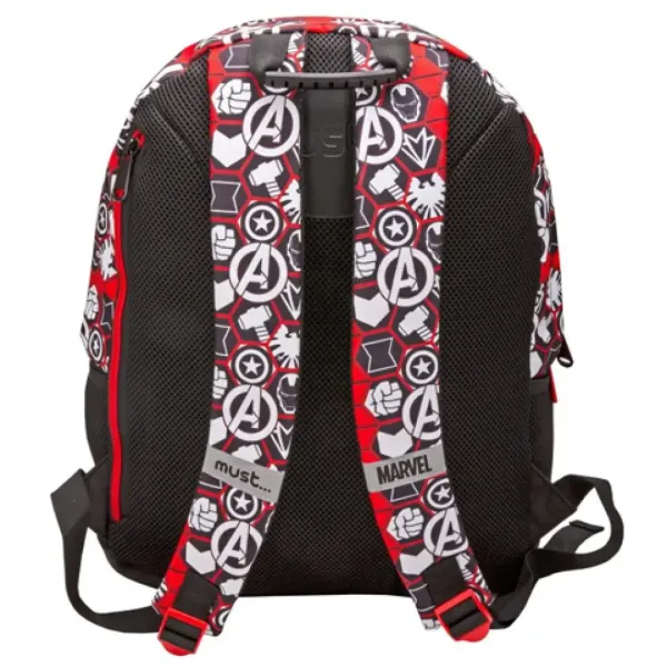 Must: Avengers negru-roșu rucsac, ghiozdan 32x18x43cm imaginea 2